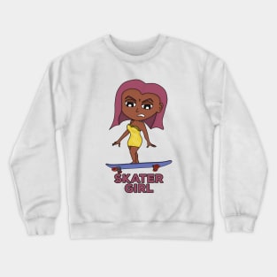 Skater Girl Crewneck Sweatshirt